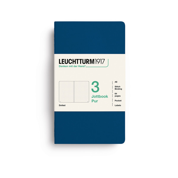 LEUCHTTURM1917 Jottbook Pur Pocket A6 Flexcover dotted Indigo