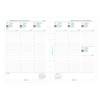 Filofax A5 calendarium  7 dagen op 2 pagina's + tijd kolommen