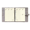 Filofax A5 calendarium 7 dagen op 2 pagina's + tijd kolommen cotton cream