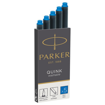 Parker inktpatronen Quink Blue Washable
