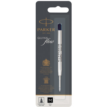 Parker balpenvulling QuinkFlow Black 1.0mm medium