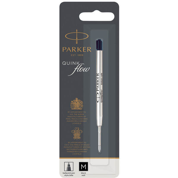 Parker balpenvulling QuinkFlow Black 1.0mm medium