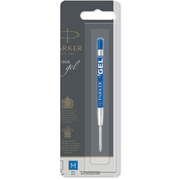 Parker balpenvulling Quink gel Blue  0.7mm gelschrijver
