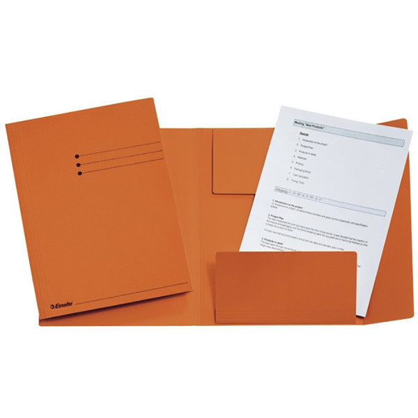 dossiermap Esselte A4 245x318mm 275gr - oranje