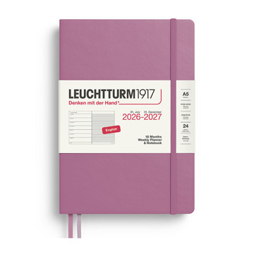 Leuchtturm1917 agenda A5 Medium Weekly Planner & Notebook 18mnd
