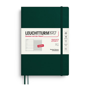 Leuchtturm1917 agenda A5 Medium Weekly Planner & Notebook Softcover