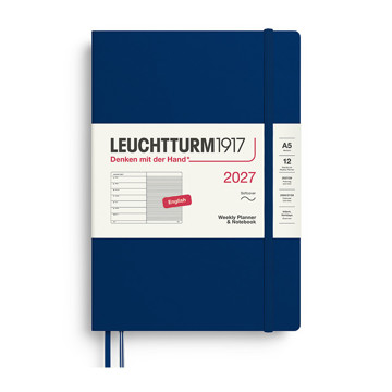 Leuchtturm1917 agenda A5 Medium Weekly Planner & Notebook Softcover