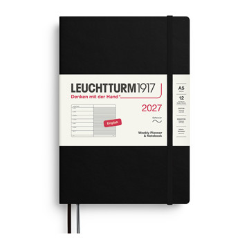 Leuchtturm1917 agenda A5 Medium Weekly Planner & Notebook Softcover