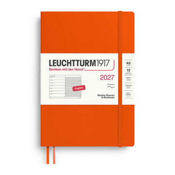 Leuchtturm1917 agenda A5 Medium Weekly Planner & Notebook Softcover