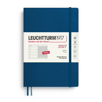 Leuchtturm1917 agenda A5 Medium Weekly Planner & Notebook Softcover