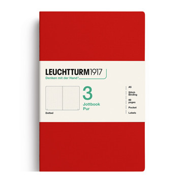 LEUCHTTURM1917 Jottbook Pur Medium A5 Flexcover dotted Cherry