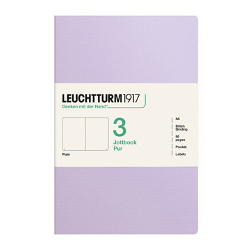 LEUCHTTURM1917 Jottbook Pur Medium A5 Flexcover blanco Lilac