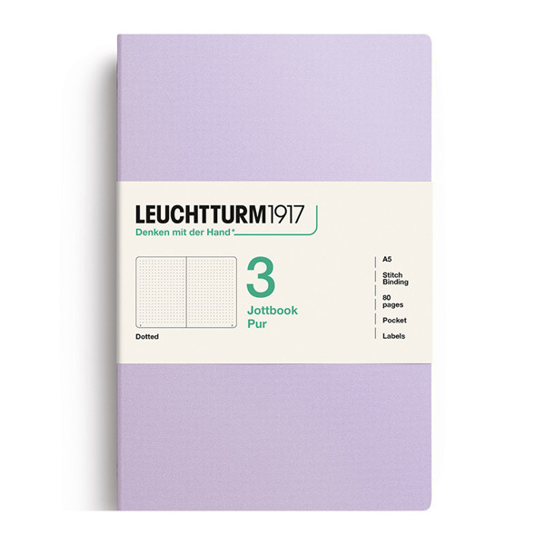 LEUCHTTURM1917 Jottbook Pur Medium A5 Flexcover dotted Lilac
