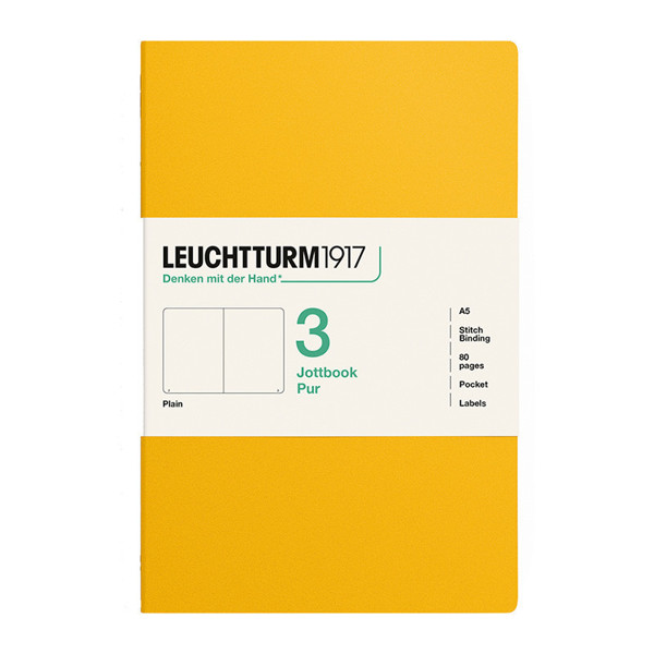 LEUCHTTURM1917 Jottbook Pur Medium A5 Flexcover blanco Sunflower