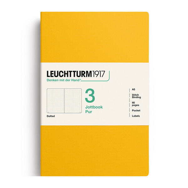 LEUCHTTURM1917 Jottbook Pur Medium A5 Flexcover dotted Sunflower
