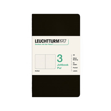 LEUCHTTURM1917 Jottbook Pur Pocket A6 Flexcover dotted Black