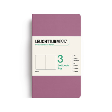 LEUCHTTURM1917 Jottbook Pur Pocket A6 Flexcover blanco Dusty Rose