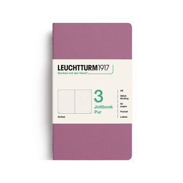 LEUCHTTURM1917 Jottbook Pur Pocket A6 Flexcover dotted Dusty Rose