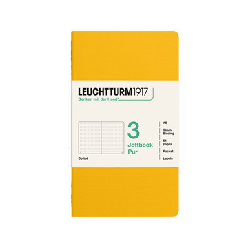 LEUCHTTURM1917 Jottbook Pur Pocket A6 Flexcover dotted Sunflower