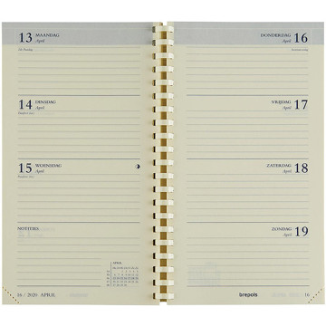 agendavulling Brepols  7/2 Interplan spiraal Nederlands