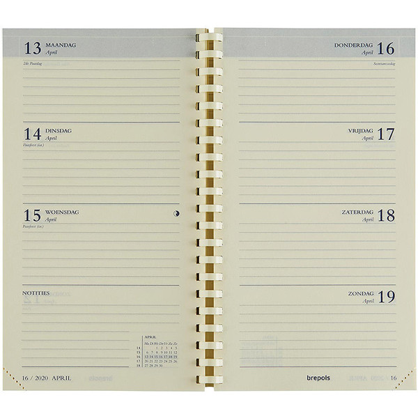 agendavulling Brepols  7/2 Interplan spiraal Nederlands