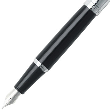 Sheaffer 300 Glossy Black - Chrome Cap CT vulpen