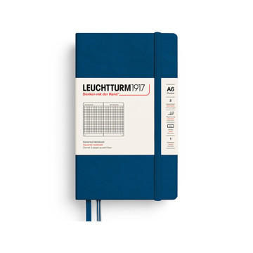 LEUCHTTURM1917 Pocket A6 notitieboek Indigo geruit