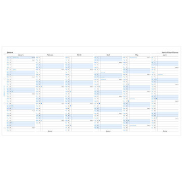 filofax A4 jaarplanner verticaal