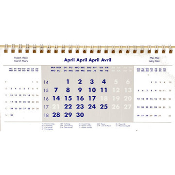 kalender Quantore bureaumaandkalender spiraal