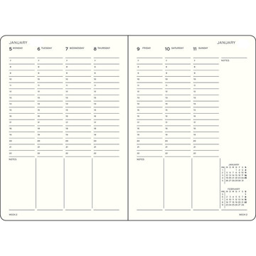 Leuchtturm1917 agenda 2027 B6+ Paperback Weekly Planner  Black