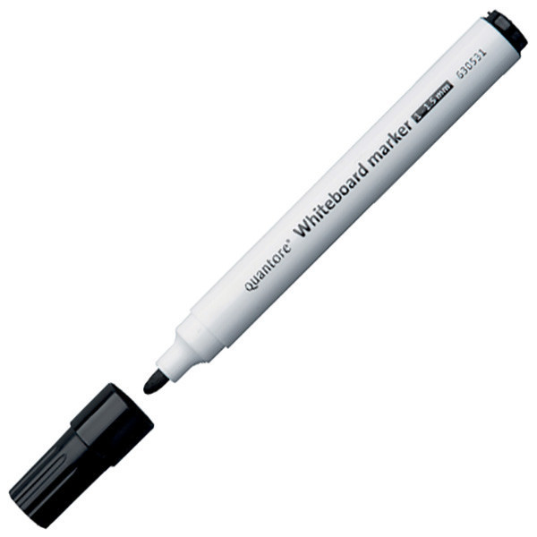 viltstift Quantore whiteboardmarker 1.0-1.5mm zwart