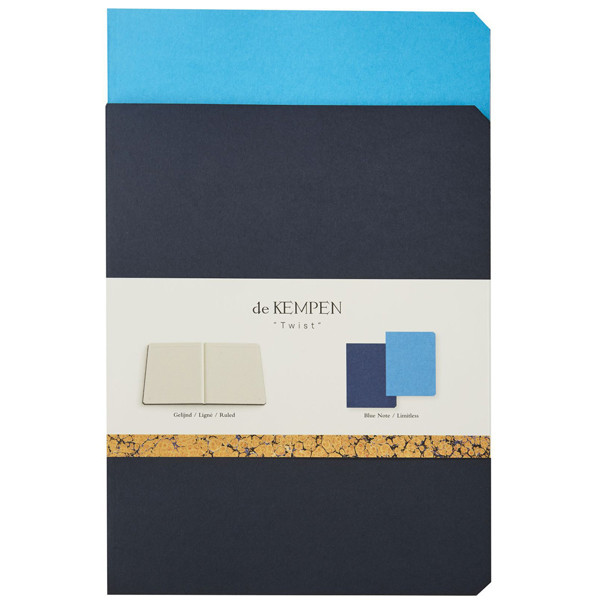 de Kempen Twist notitieboeken Large Blue Note Limitless gelijnd