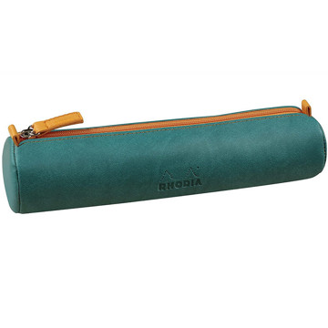 Rhodia pennenetui Rhodiarama rond 215x50mm Peacock Blue