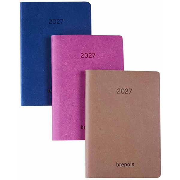 Brepols agenda Delta Colora  7 dagen op 2 pagina's - diverse kleuren