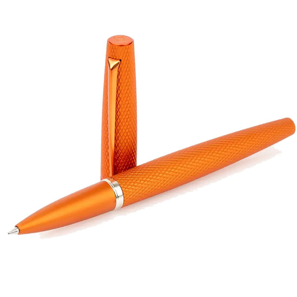 Diplomat Viper Orange Guilloche rollerball 