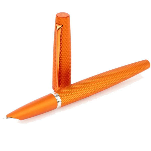 Diplomat Viper Orange Guilloche vulpen