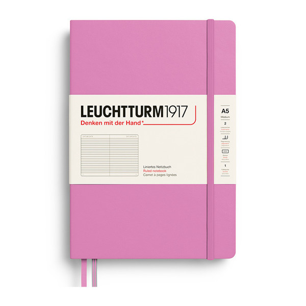 Leuchtturm1917 Medium A5 notitieboek Bubblegum gelijnd