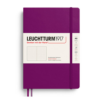 Leuchtturm1917 Medium A5 notitieboek Burgundy dotted