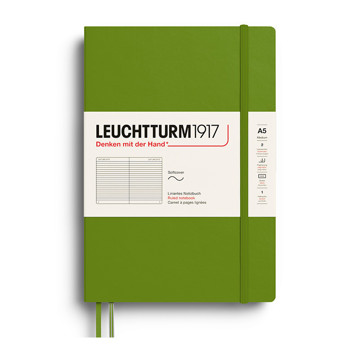 Leuchtturm1917 Medium A5 Softcover notitieboek Moss gelijnd