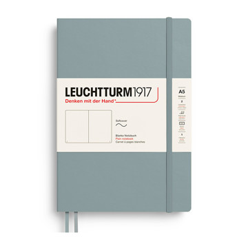 Leuchtturm1917 Medium A5 Softcover notitieboek Dove blanco