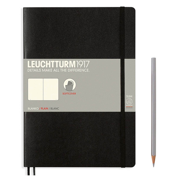 LEUCHTTURM1917 Composition B5 Softcover notitieboek Black blanco