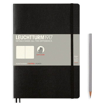 LEUCHTTURM1917 Composition B5 Softcover notitieboek Black dotted