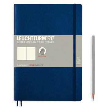 LEUCHTTURM1917 Composition B5 Softcover notitieboek Navy dotted