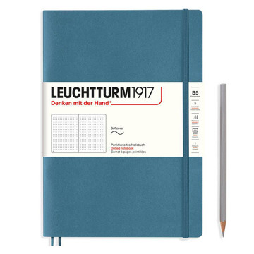 LEUCHTTURM1917 Composition B5 Softcover notitieboek Stone Blue dotted