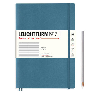 LEUCHTTURM1917 Composition B5 Softcover notitieboek Stone Blue gelijnd