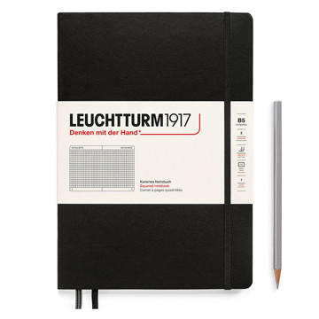 LEUCHTTURM1917 Composition B5 Softcover notitieboek Black geruit