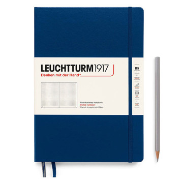 LEUCHTTURM1917 Composition B5 Softcover notitieboek Navy dotted