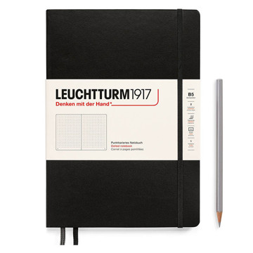 LEUCHTTURM1917 Composition B5 notitieboek Black dotted