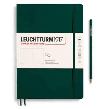 LEUCHTTURM1917 Composition B5 Softcover notitieboek Forest Green blanco