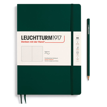 LEUCHTTURM1917 Composition B5 Softcover notitieboek Forest Green dotted